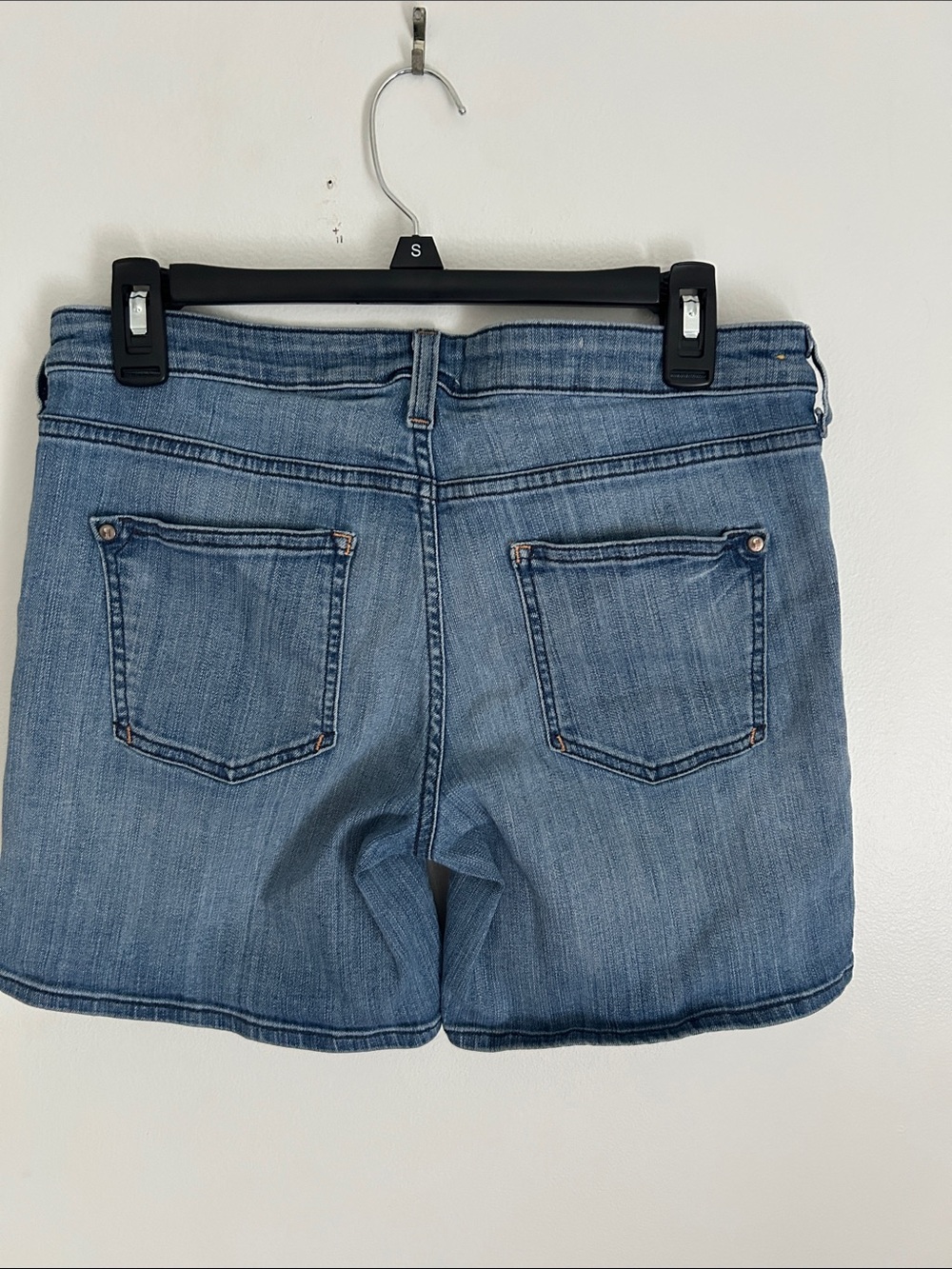 Anthropologie Pilcro the Letterpress  Blue Denim High-Rise Shorts Size 29 - Picture 6 of 11